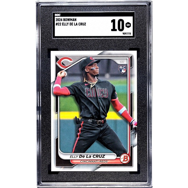 2024 Bowman Elly De La Cruz RC MLB Cincinnati Reds Baseball Card #22 SGC 10 Mint