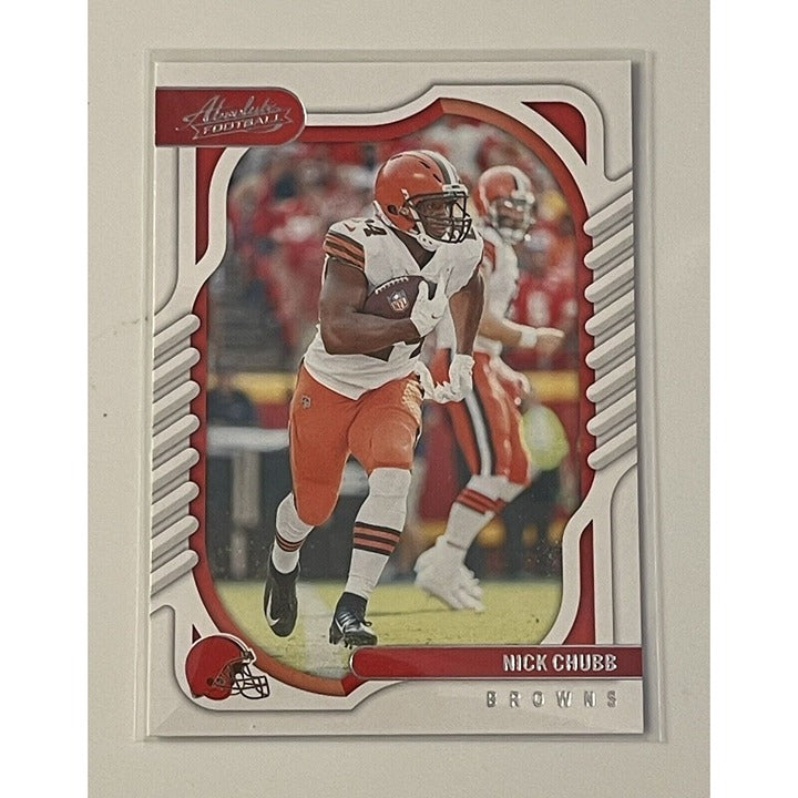 2022 Absolute Football Nick Chubb NFL Cleveland Browns Football Card #70 Browns*