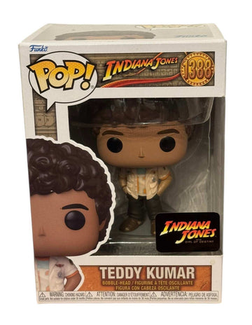 Funko Pop Teddy Kumar Indiana Jones Dial of Destiny vinyl figure in collector box