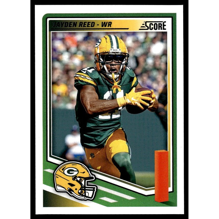 2025 NFL SCORE - Panini Football Card Jayden Reed - GB Packers 205 - Near Mint!