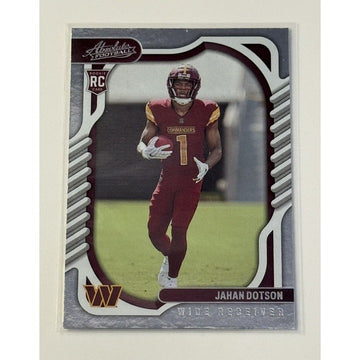 Jahan Dotson Rookie* Card 2022 Panini Absolute NFL Commanders Football Card #110