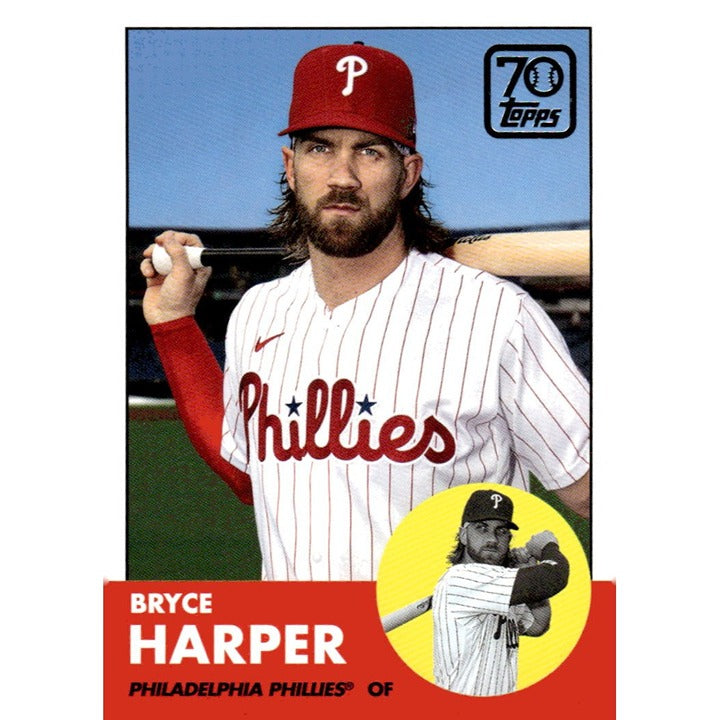 2021 Topps #70YT-13 Bryce Harper 70 Years Topps Baseball - MLB Phillies Series 1