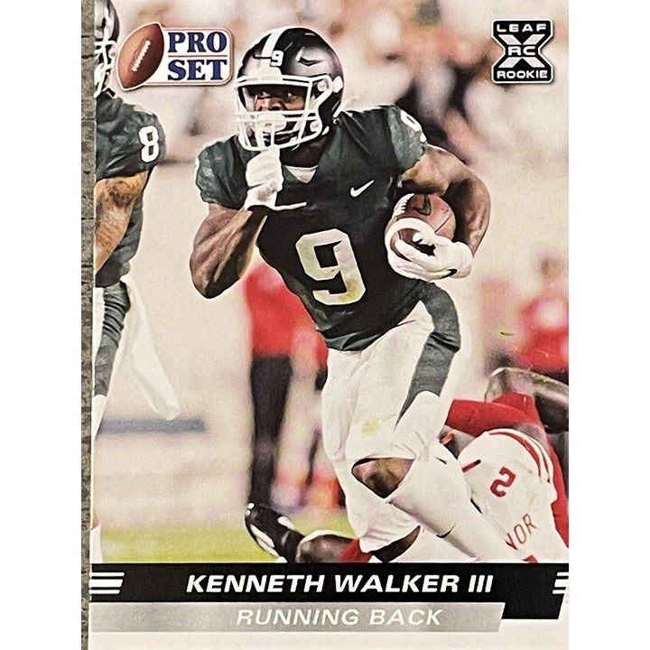 2022 Leaf Pro Set Kenneth Walker III* RC Seattle Rookie Card #PS-09 NFL Seahawks
