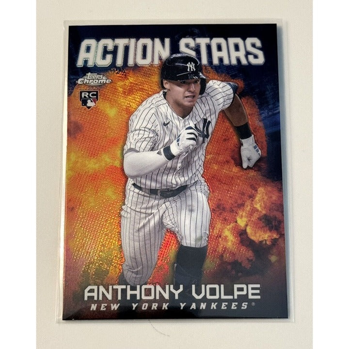 2023 Topps Chrome Update Anthony Volpe RC MLB Yankees Rookie Action Star #ASC-28