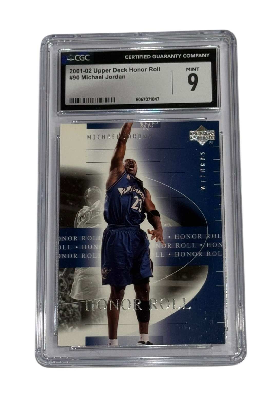 2001 Upper Deck Honor Roll Michael Jordan #90 CSG 9 Mint basketball card in protective slab