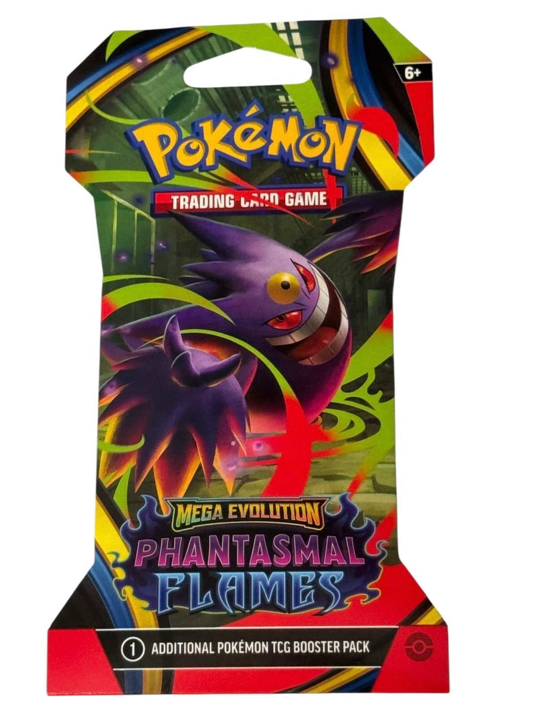 Pokémon TCG Mega Evolution Phantasmal Flames booster pack with unique artwork variant