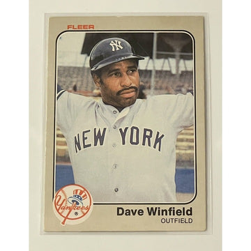 1983 Fleer Baseball Dave Winfield Card #398 - MLB New York Yankees Baseball HOF*