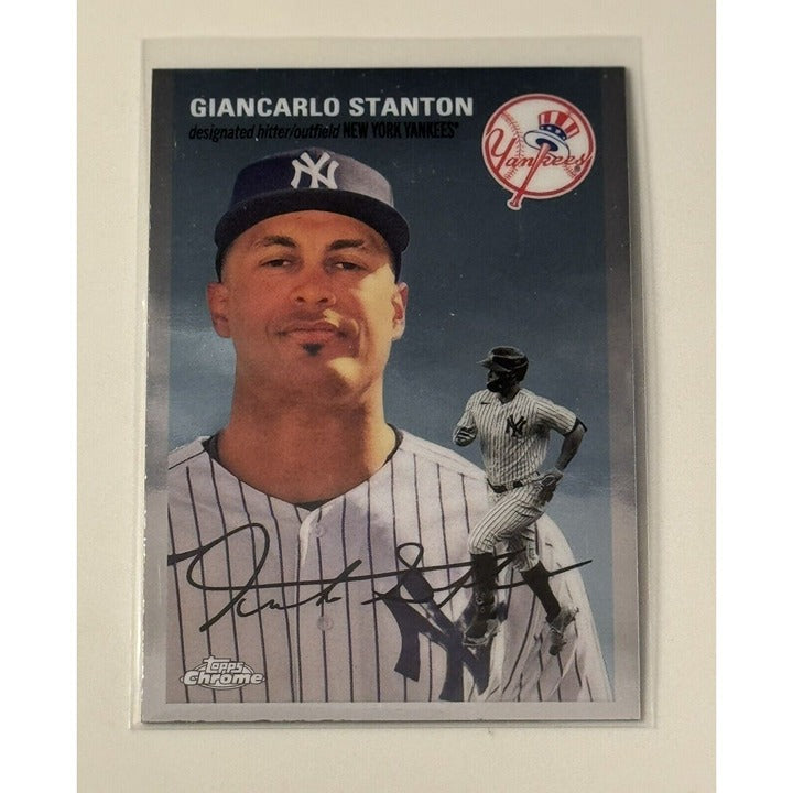 Giancarlo Stanton* 2023 TOPPS CHROME PLATINUM ANNIVERSARY - NY Yankees Card #399