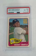 1996 Topps Mickey Mantle 1965 reprint baseball card PSA 8 NM-MT NY Yankees collectible