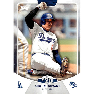 50/50 LIMITED EDITION! Shohei Ohtani MLB LA Dodgers 2024 TOPPS NOW Season #SB 21