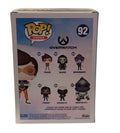 Tracer Overwatch Funko Pop vinyl figure box back showing character lineup and number 92 collectible