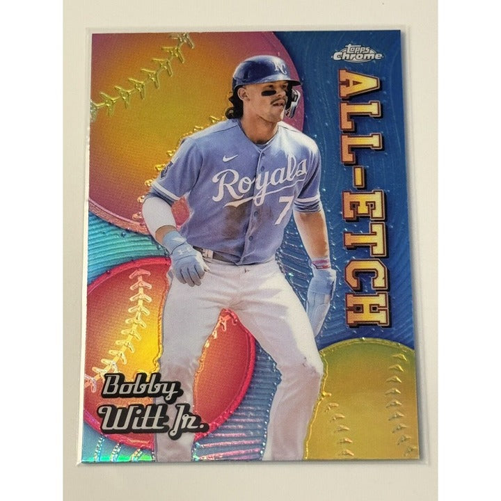 Bobby Witt Jr 2024 Topps Chrome All Etch Refractor MLB Kansas City Royals CAE-25