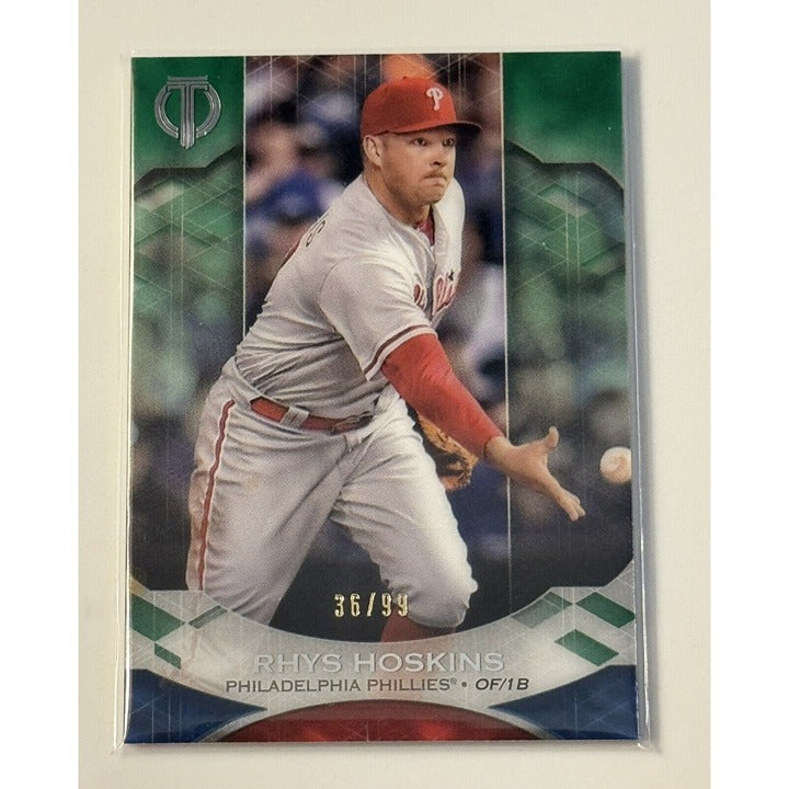 36/99* 2019 Topps Tribute Rhys Hoskins MLB NL Philadelphia Phillies Baseball #79