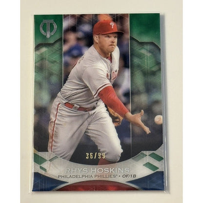 36/99* 2019 Topps Tribute Rhys Hoskins MLB NL Philadelphia Phillies Baseball #79