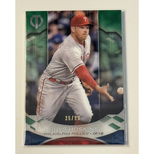 36/99* 2019 Topps Tribute Rhys Hoskins MLB NL Philadelphia Phillies Baseball #79