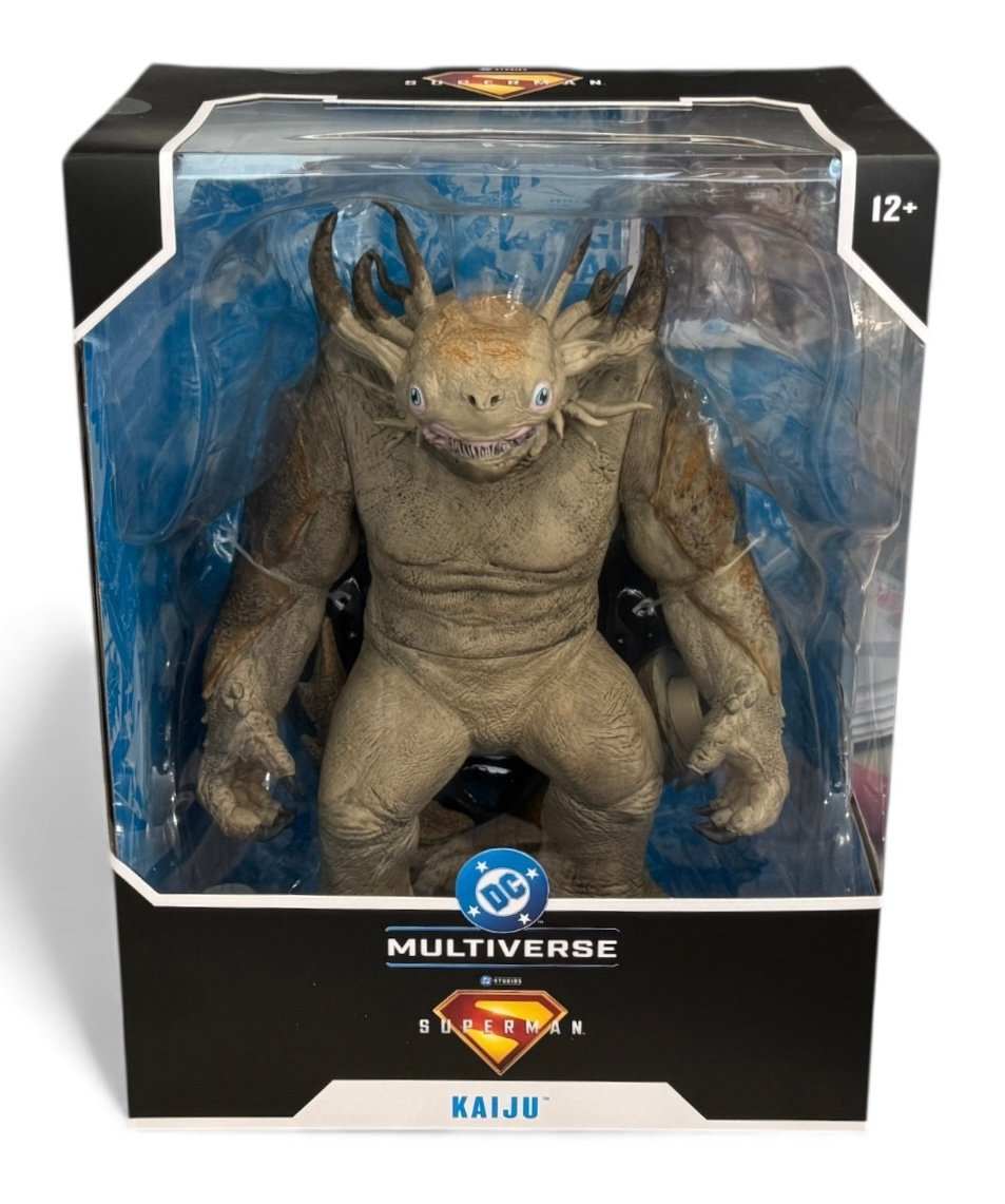 McFarlane DC Multiverse Kaiju Superman 7-inch action figure in sealed packaging
