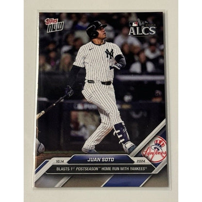 Juan Soto* ALCS 1st* HR as NY Yankee World Series 2024 Topps NOW Card 833 READY!