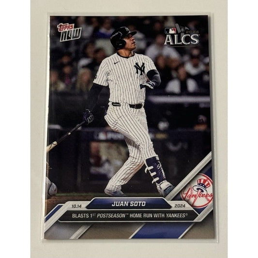 Juan Soto* ALCS 1st* HR as NY Yankee World Series 2024 Topps NOW Card 833 READY!