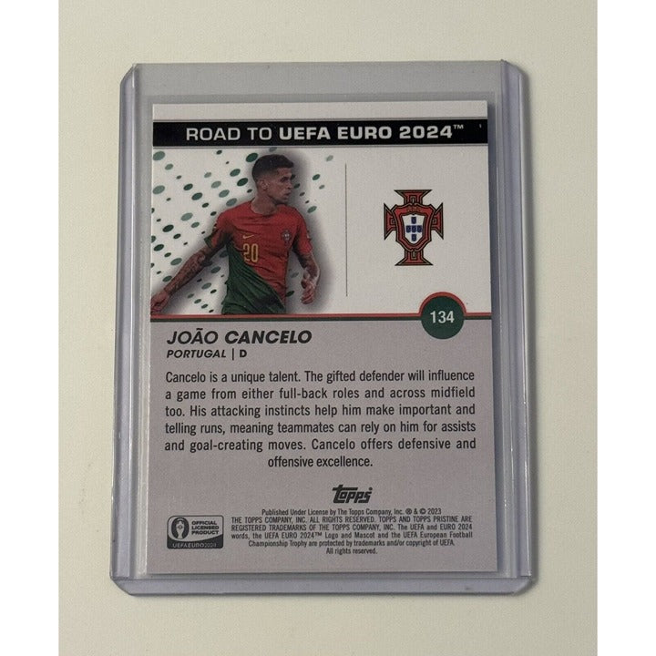 2023-24 Topps Pristine UEFA Road To Euro Joao Cancelo Portugal Futbol Card #134*