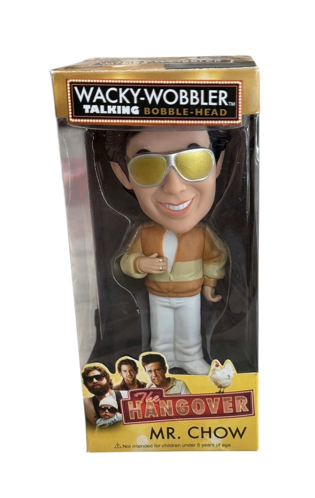 Funko Wacky Wobbler Mr Chow talking bobble head from The Hangover movie in original sealed box