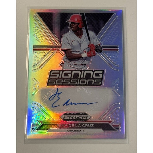 2021 Prizm Draft Picks Elly De La Cruz RC* Auto Signing Sessions MLB Reds #SS-EL