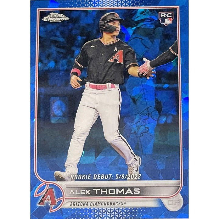 2022 Topps Chrome Update Sapphire #US282 Alek Thomas RC Debut - MLB Diamondbacks