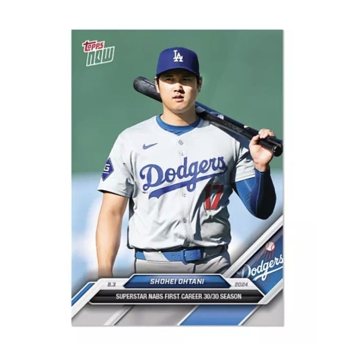 8/25* 2024 MLB TOPPS NOW Shohei Ohtani* 1ST 30/30 SEASON MLB Angels/Dodgers #510