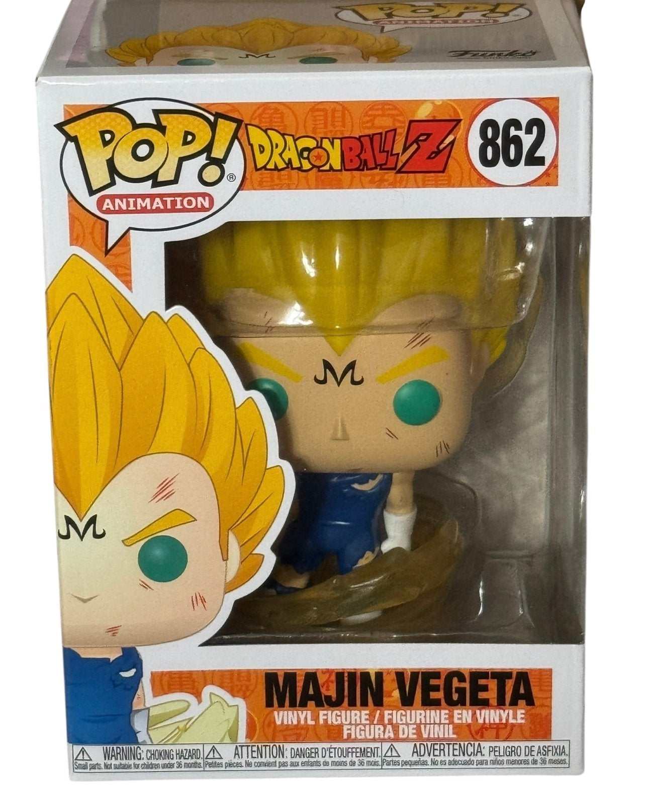 Sealed Funko Pop Majin Vegeta Dragon Ball Z #862 collectible vinyl figure in box