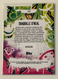 Shaquille O’Neal 2025 Topps Finest Show Stoppers Refractor NBA Lakers card with graffiti art and rainbow finish