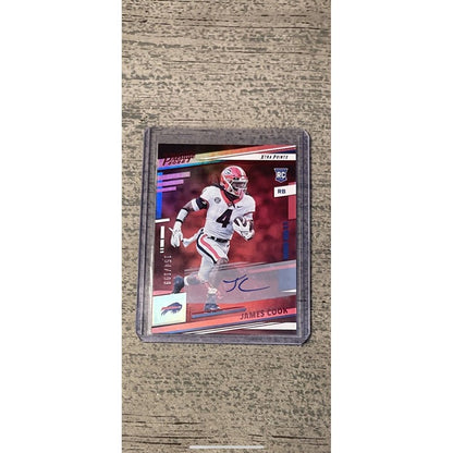 2022 Panini Prestige Extra Points James Cook 154/199 AUTO RC #347 BILLS/UGA Dogs