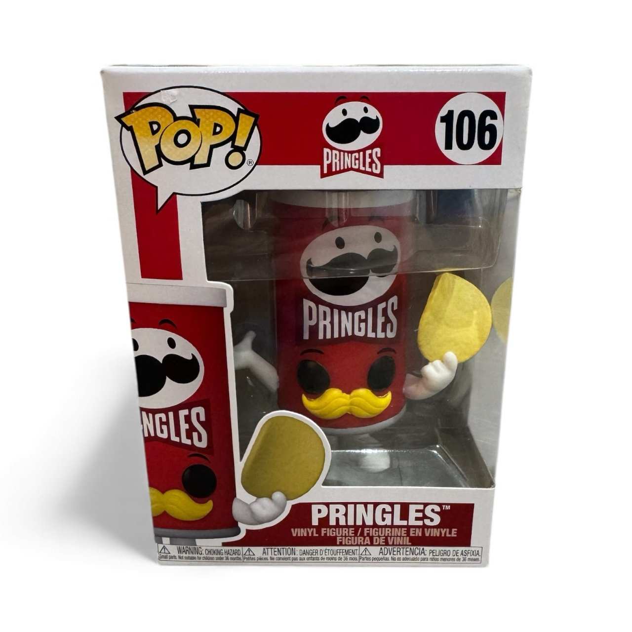 POP Ad Icons Pringles #106 vinyl figure in original sealed box with mascot design