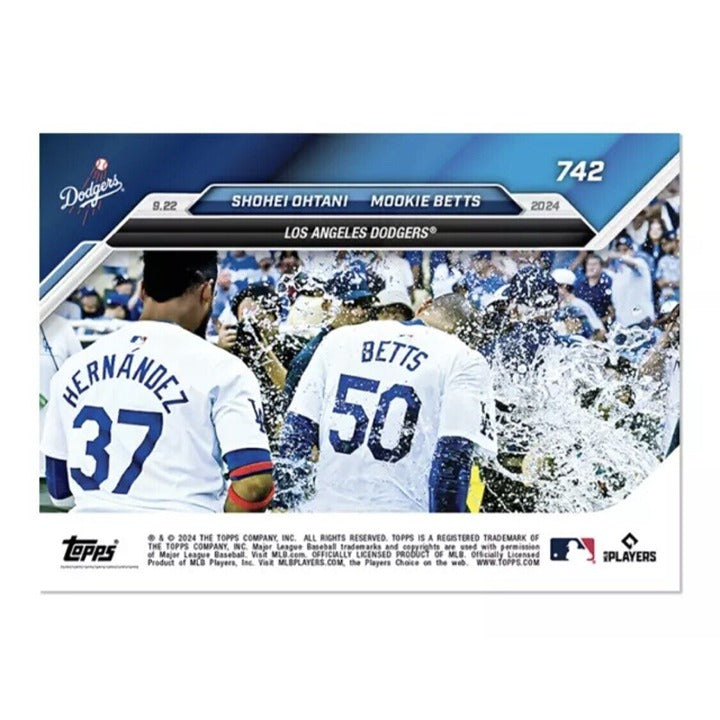 18/49 Shohei Ohtani/Mookie Betts/2 STARS 2024 Topps Now Back To Back Dodgers 742