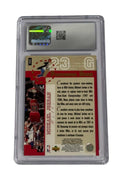 1995-96 Professor Dunk Michael Jordan #195 NBA Bulls collectible card CSG 9 mint graded in protective slab
