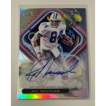 Jay Novacek Auto* 2023 Topps Composite Football #CCA-JN Cosmic Chrome Refractor*
