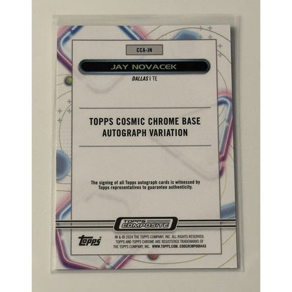 Jay Novacek Auto* 2023 Topps Composite Football #CCA-JN Cosmic Chrome Refractor*