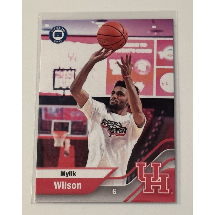 Mylik Wilson 2022 Campus Collec.tion Players Trunk Card #5  NCAA HOUSTON COUGARS