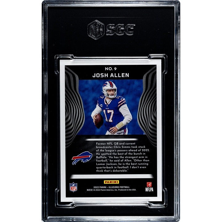 2022 Illusions Football Josh Allen 43/299 Trophy Collection #9 NFL Buffalo Bills