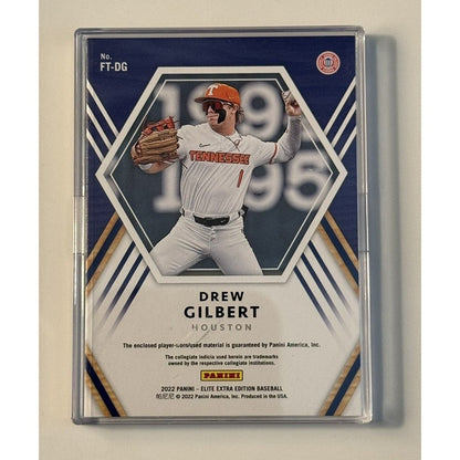 2022 Panini Elite Extra Edition Drew Gilbert Rookie - Future Threads #FT-DG Card