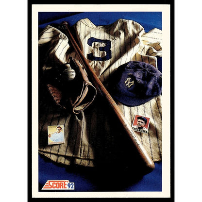 Babe Ruth* 1992 Score Baseball MLB HOF Great New York Yankees Near Mint Card 879