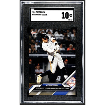 2024 Topps Now Aaron Judge* MLB NY Yankees HR 58 Streak to 5 Games #764 - SGC 10