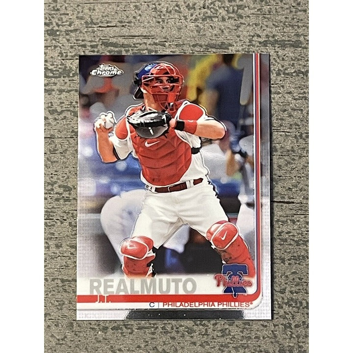 2019 Topps Chrome Update J.T. REALMUTO  CARD #14 MLB Philadelphia Phillies MINT!