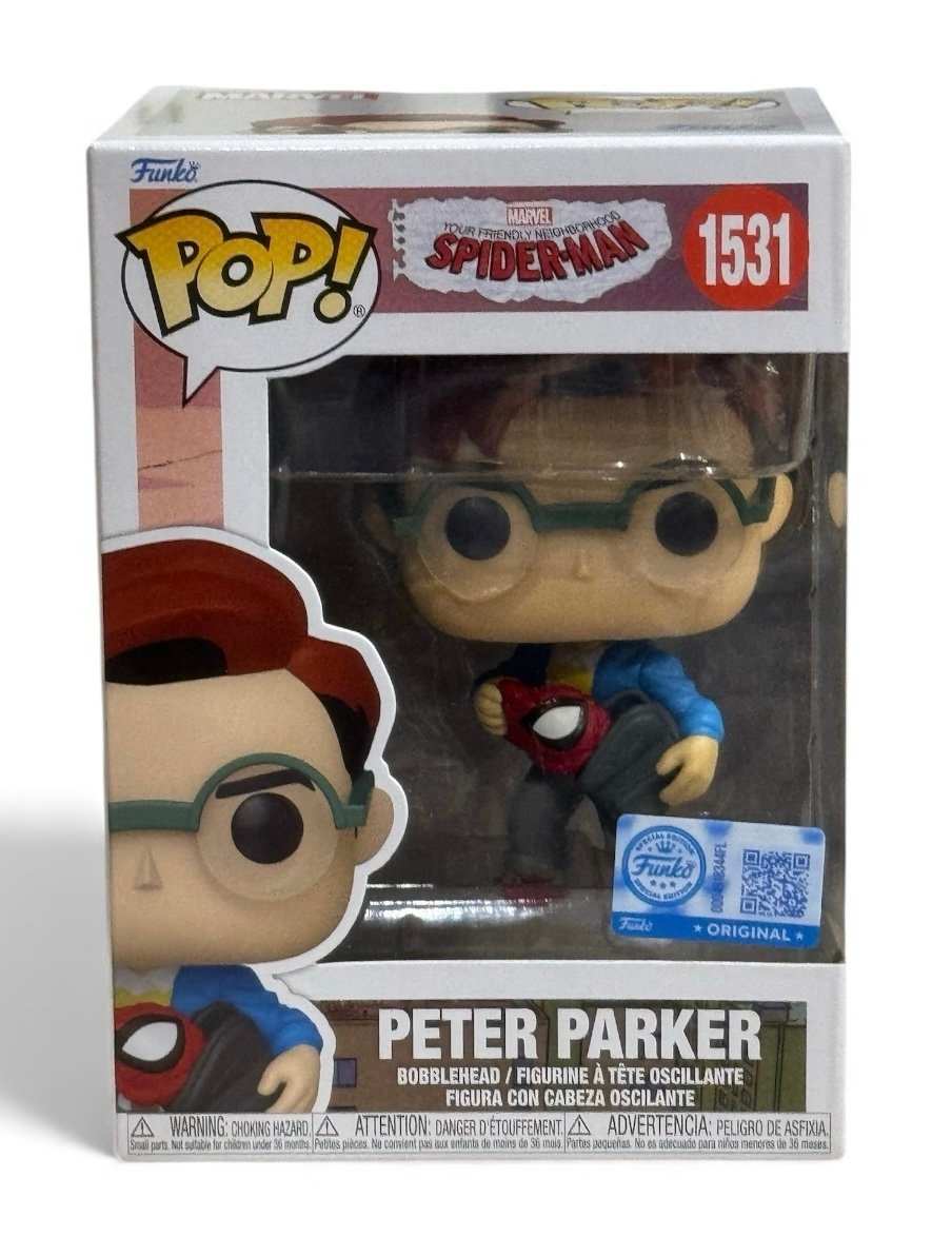 New sealed Funko Pop Peter Parker #1531 Marvel Spider-Man collectible in box