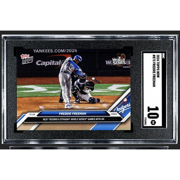 MLB RECORD Freddie Freeman 2024 MLB Topps NOW 6th Straight Game W/HR #873 SGC 10