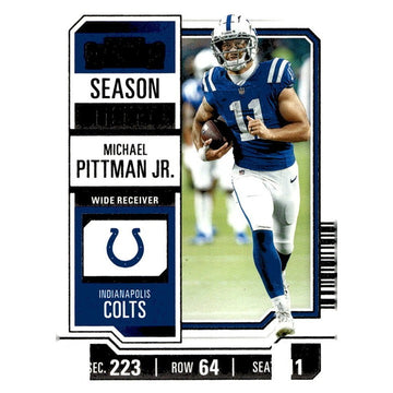 2023 Panini Contenders Michael Pittman Jr.* NFL Colts Game Ticket Blue Card #44*