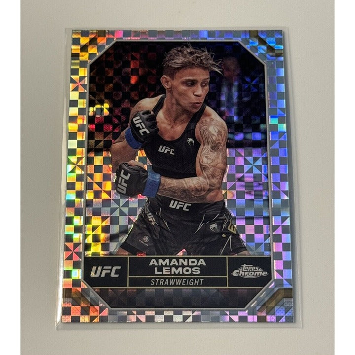 Amanda Lemos Prism Refractor 2024 Topps Chrome UFC - Straweight Division Card 14