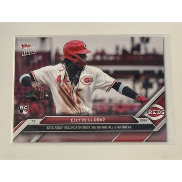 Elly De La Cruz RC* - 2024 MLB TOPPS NOW® Card 402 - MLB REDS SB RECORD BREAKER*