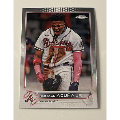 Ronald Acuna Jr. 2022 Topps Chrome Card #165 MLB Braves WS Champion - 1st 30/60!