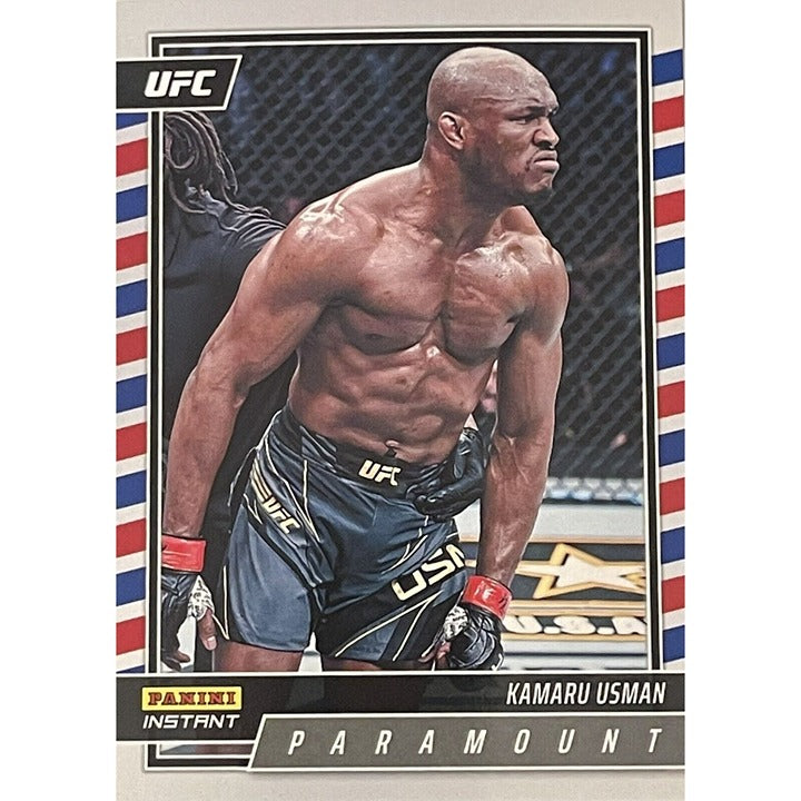 KAMARU USMAN 2022 Panini Instant UFC Paramount Card #P-17 - MMA - SP /700 - UFC*