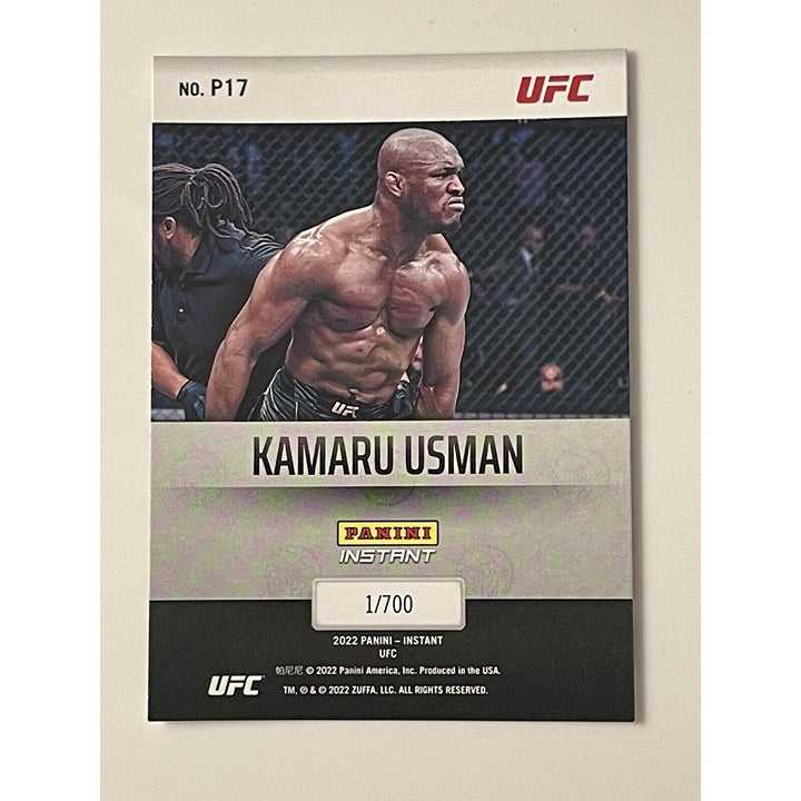 KAMARU USMAN 2022 Panini Instant UFC Paramount Card #P-17 - MMA - SP /700 - UFC*
