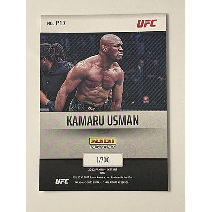 KAMARU USMAN 2022 Panini Instant UFC Paramount Card #P-17 - MMA - SP /700 - UFC*
